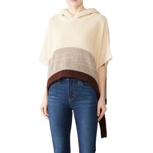Revolve The Jetset Diaries Heartbreaker Cape Sweater Chunky Sleeveless Poncho